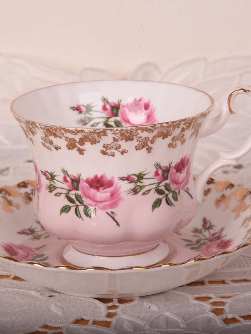 Vintage Royal Albert Bridesmaid Teacup & Saucer Set, Fine Bone China England